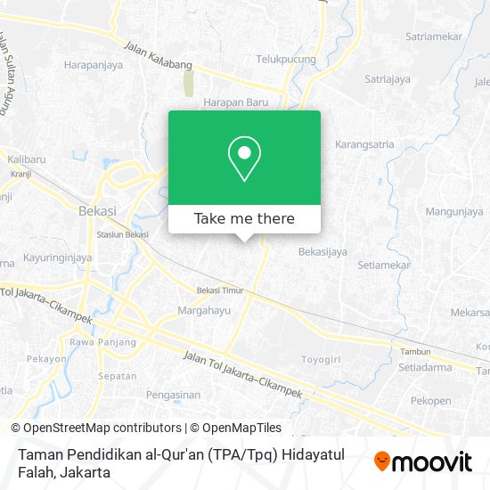 Taman Pendidikan al-Qur'an (TPA / Tpq) Hidayatul Falah map
