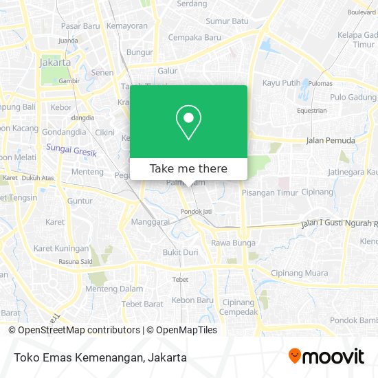 Toko Emas Kemenangan map