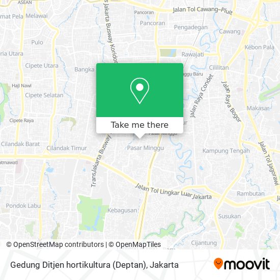 Gedung Ditjen hortikultura (Deptan) map