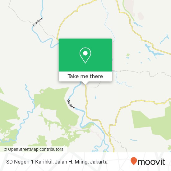 SD Negeri 1 Karihkil, Jalan H. Miing map