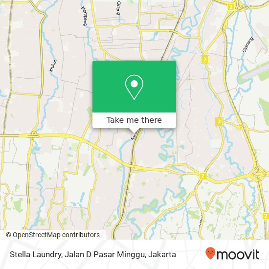 Stella Laundry, Jalan D Pasar Minggu map