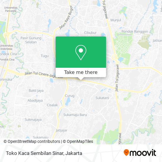 Toko Kaca Sembilan Sinar map