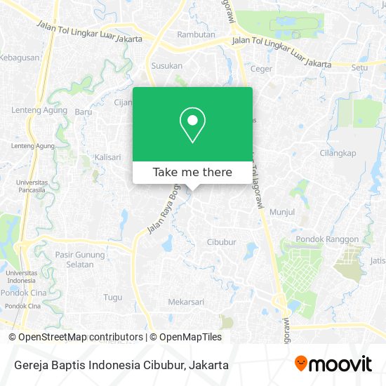 Gereja Baptis Indonesia Cibubur map