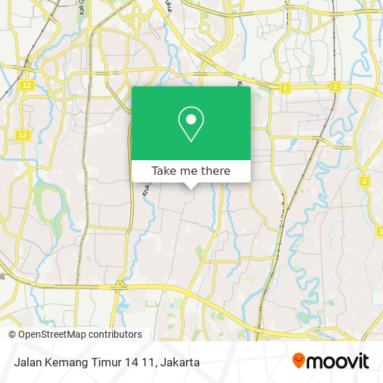 Jalan Kemang Timur 14 11 map