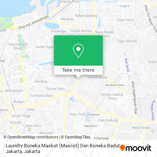 Laundry Boneka Maskot (Mascot) Dan Boneka Badut Jakarta map