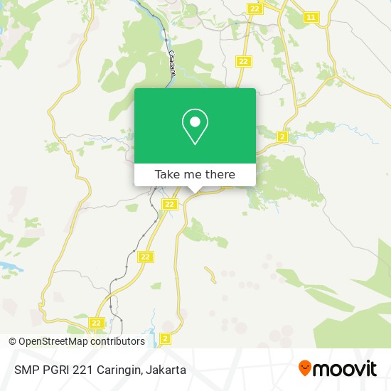 SMP PGRI 221 Caringin map