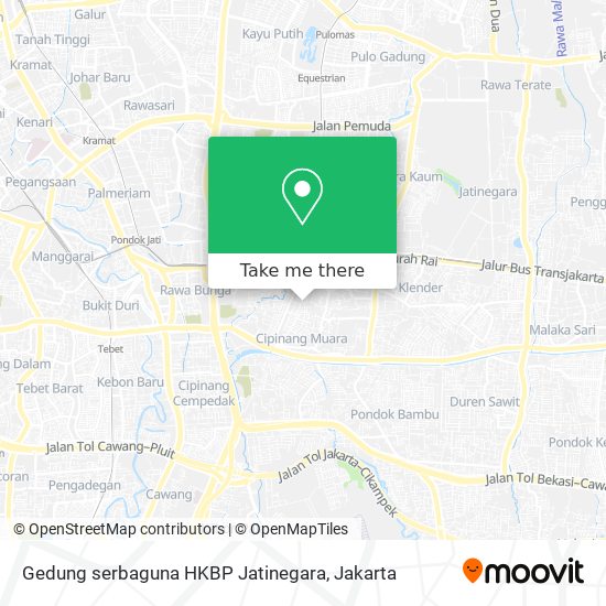 Gedung serbaguna HKBP Jatinegara map