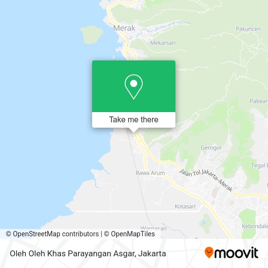 Oleh Oleh Khas Parayangan Asgar, Jalan Raya Merak Grogol map