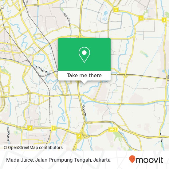 Mada Juice, Jalan Prumpung Tengah map