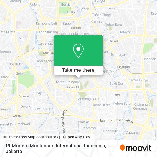 Pt Modern Montessori International Indonesia map