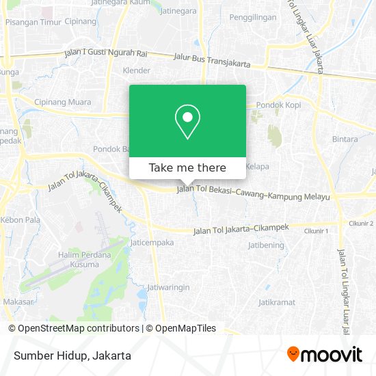 Sumber Hidup map