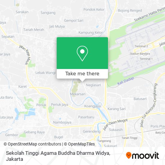 Sekolah Tinggi Agama Buddha Dharma Widya map