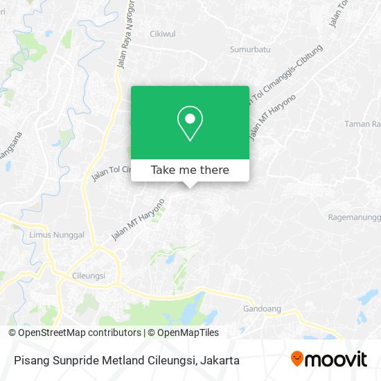 Pisang Sunpride Metland Cileungsi map