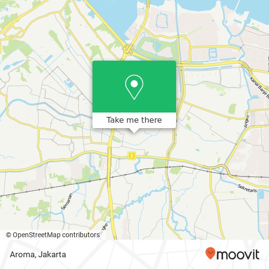 Aroma, Jalan Fajar Baru map