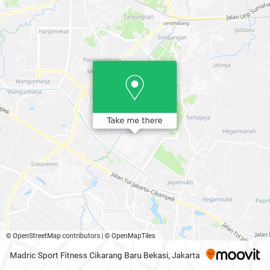 Madric Sport Fitness Cikarang Baru Bekasi map