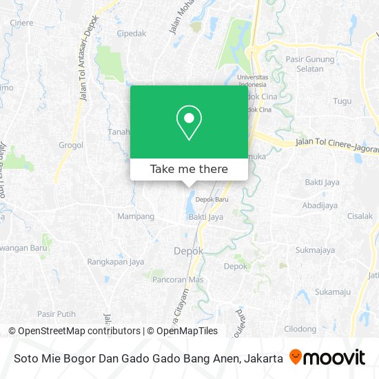 Soto Mie Bogor Dan Gado Gado Bang Anen map