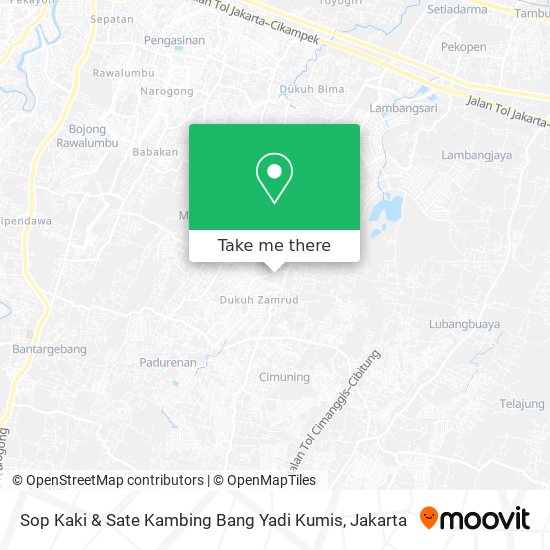 Sop Kaki & Sate Kambing Bang Yadi Kumis map