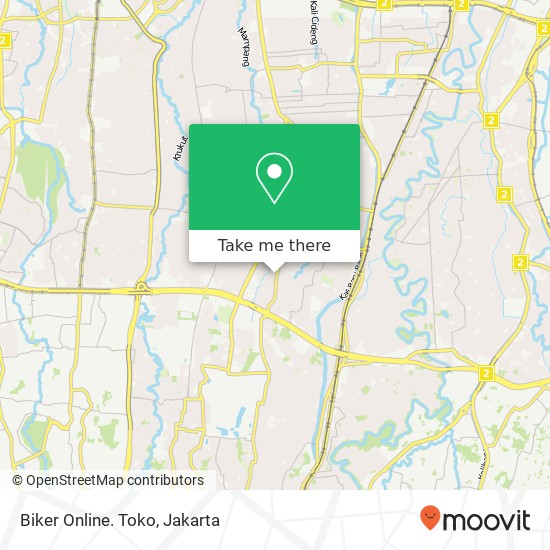 Biker Online. Toko, Pasar Minggu map