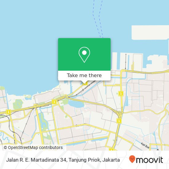 Jalan R. E. Martadinata 34, Tanjung Priok map