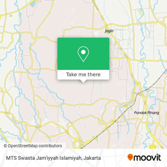 MTS Swasta Jam'iyyah Islamiyah map