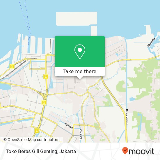 Toko Beras Gili Genting, Jalan Mahoni map