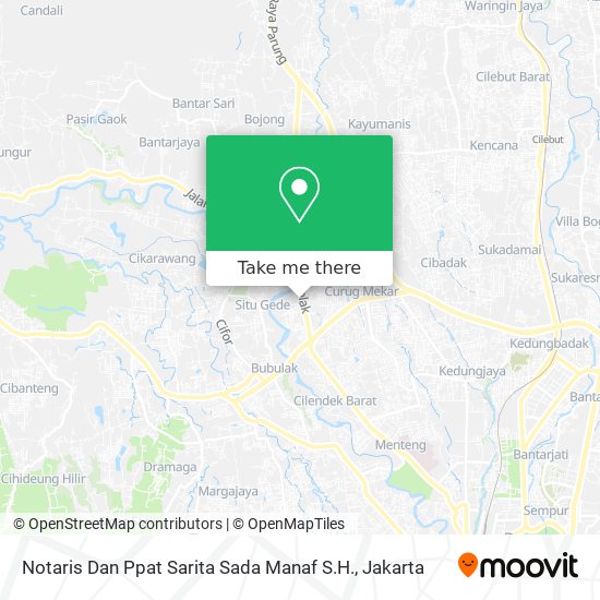 Notaris Dan Ppat Sarita Sada Manaf S.H. map
