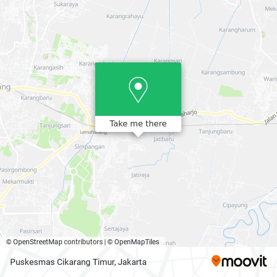 Puskesmas Cikarang Timur map