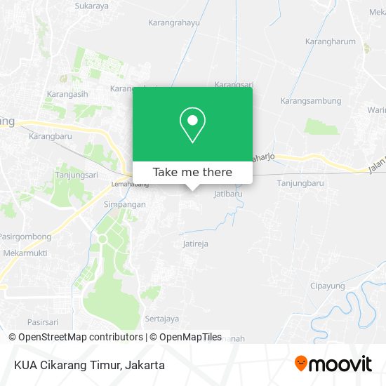 KUA Cikarang Timur map