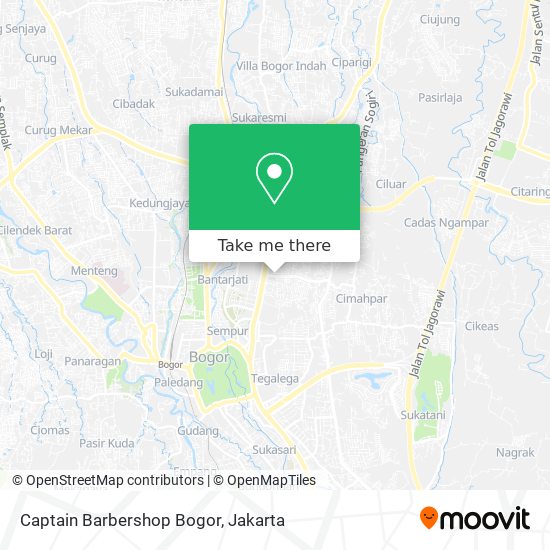 Captain Barbershop Bogor map