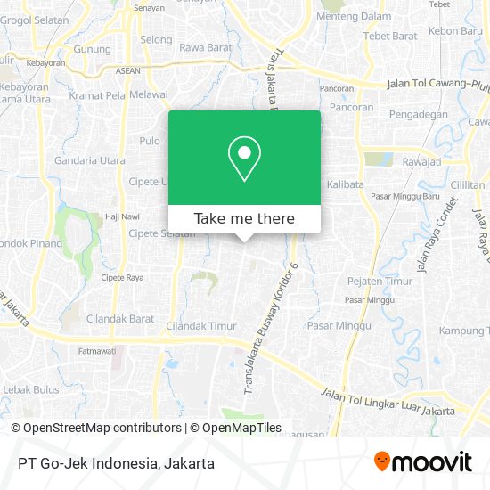 PT Go-Jek Indonesia map