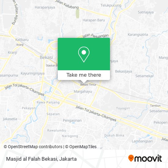 Masjid al Falah Bekasi map