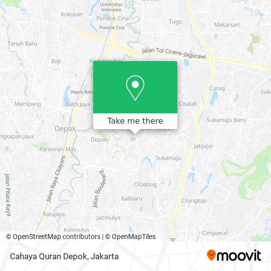 Cahaya Quran Depok map