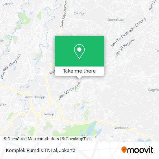 Komplek Rumdis TNI al map