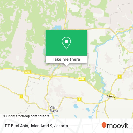 PT Bital Asia, Jalan Amd 9 map