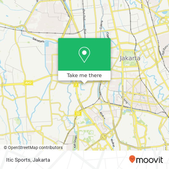 Itic Sports, Jalan Petamburan 2B Palmerah map