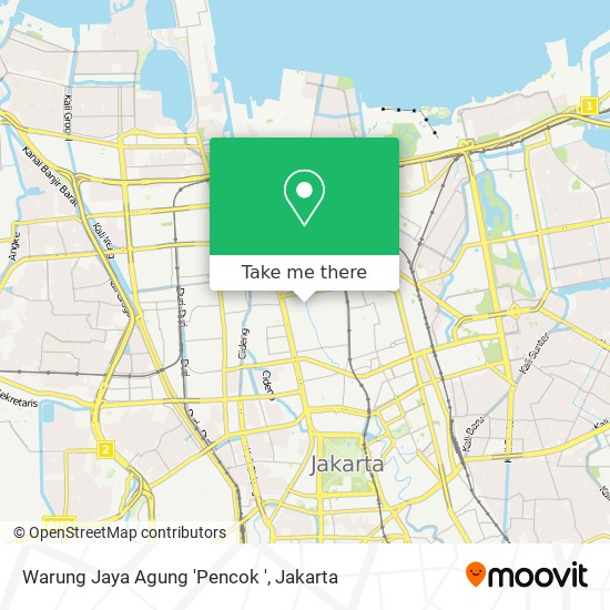 Warung Jaya Agung 'Pencok ' map