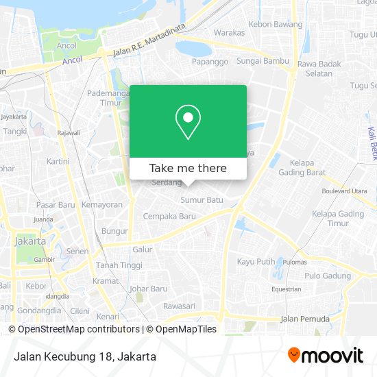 Jalan Kecubung 18 map