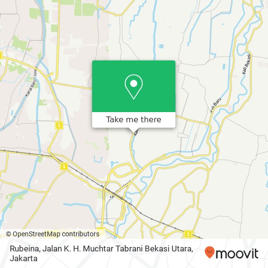 Rubeina, Jalan K. H. Muchtar Tabrani Bekasi Utara map