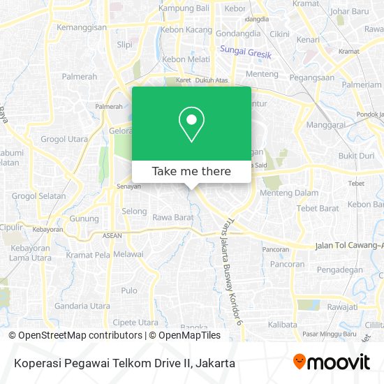 Koperasi Pegawai Telkom Drive II map