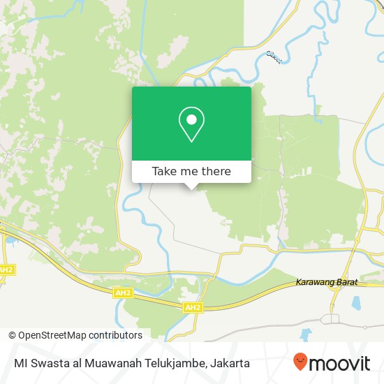 MI Swasta al Muawanah Telukjambe, Indonesia map