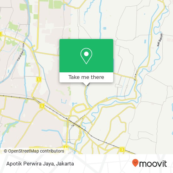 Apotik Perwira Jaya, Jalan K. H. Muchtar Tabrani 84 Bekasi Utara map
