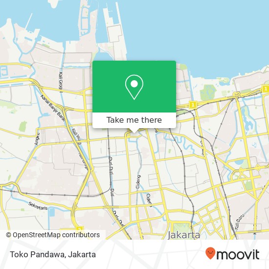 Toko Pandawa, Jalan Perniagaan Timur map