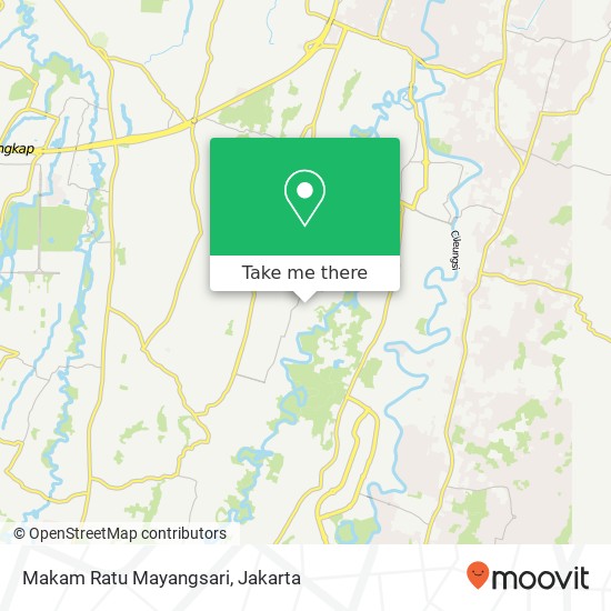 Makam Ratu Mayangsari, Jalan TPU Jatisari Jatiasih map