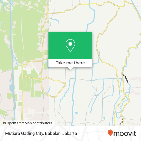 Mutiara Gading City, Babelan map