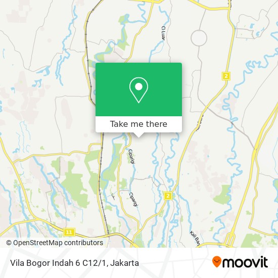 Vila Bogor Indah 6 C12/1 map