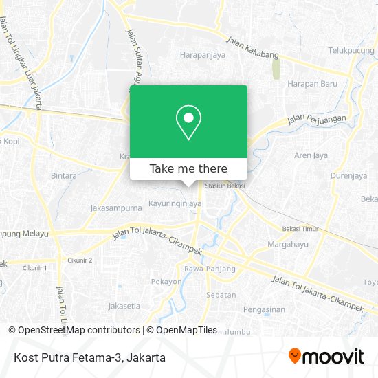 Kost Putra Fetama-3 map