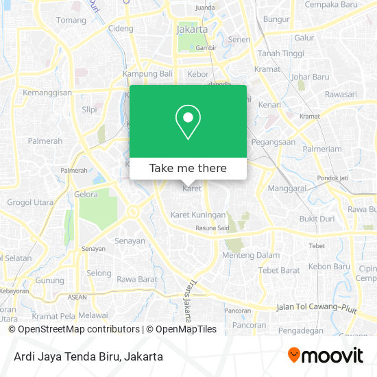 Ardi Jaya Tenda Biru map