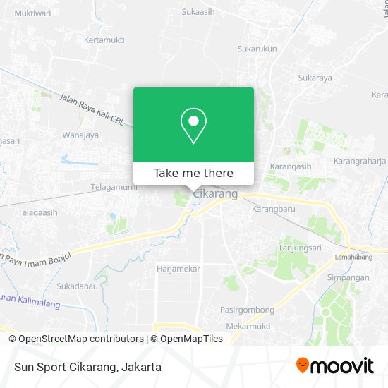 Sun Sport Cikarang map