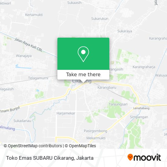 Toko Emas SUBARU Cikarang map