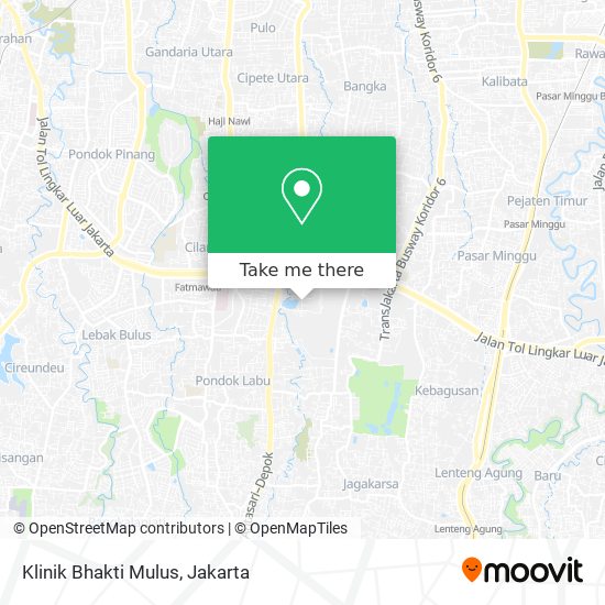 Klinik Bhakti Mulus map